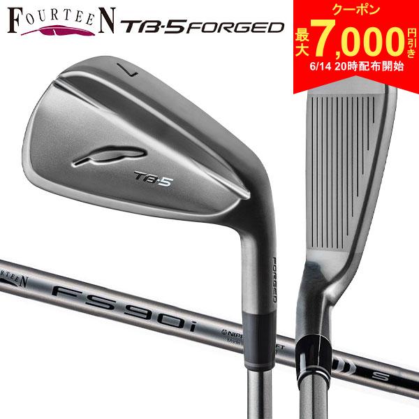 樂天商城 - 【14日20時開始!最大7,000円引きクーポン！】フォーティーン TB-5('25) FORGED ダイヤモンドブラックサテン仕上げ アイアンセット 5本組(6-P) FS90iBK スチールシャフト