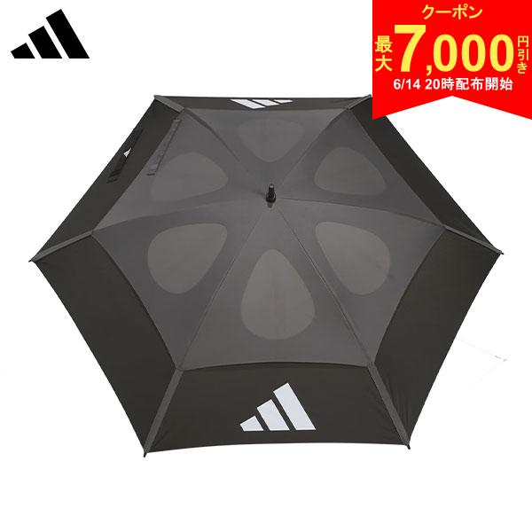 乐天商城 - 【14日20時開始!最大7,000円引きクーポン！】【送料無料】アディダス ダブルキャノピー アンブレラ ODX56 ブラック(KK8234)
