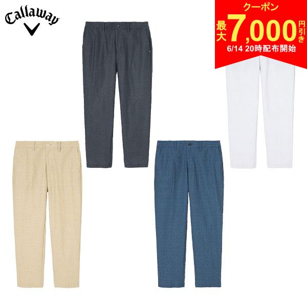 樂天商城 - 【14日20時開始!最大7,000円引きクーポン！】【送料無料/クリアランス】キャロウェイゴルフ -3℃かざあなメッシュシャンブレー柄 ロング パンツ C26126109