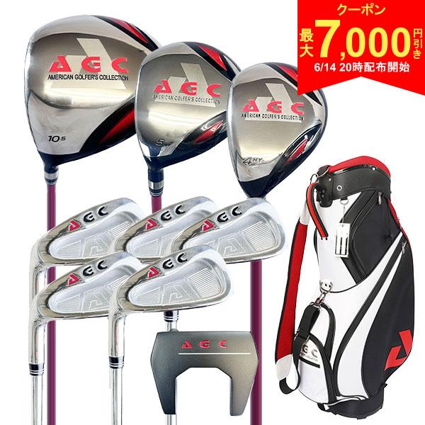 樂天商城 - 【14日20時開始!最大7,000円引きクーポン！】【レフティー/左用】レザックス AGC クラブセット 9本組(1W,5W,4U,7-P,S,PT) AGCS-6160 キャディバッグ付き