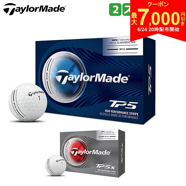 樂天商城 - 【24日20時開始!最大7,000円引きクーポン！】テーラーメイドゴルフ TP5 パフォーマンスストライプ ゴルフボール 半ダース/6球入り