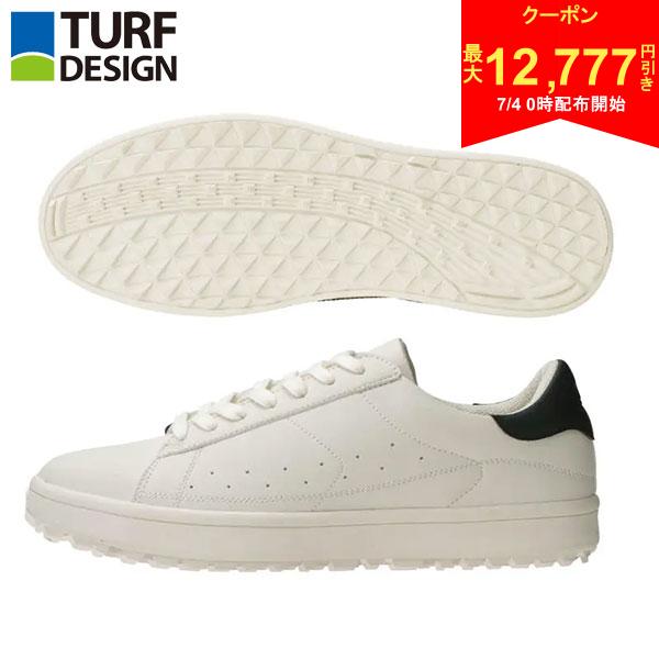 [Starts at 00:00 on the 4th! Up to ¥12,777 off coupon!][Free Shipping] Asahi Golf Turf Design TDSH-2275 Spikeless Golf Shoes Ivory (IV)