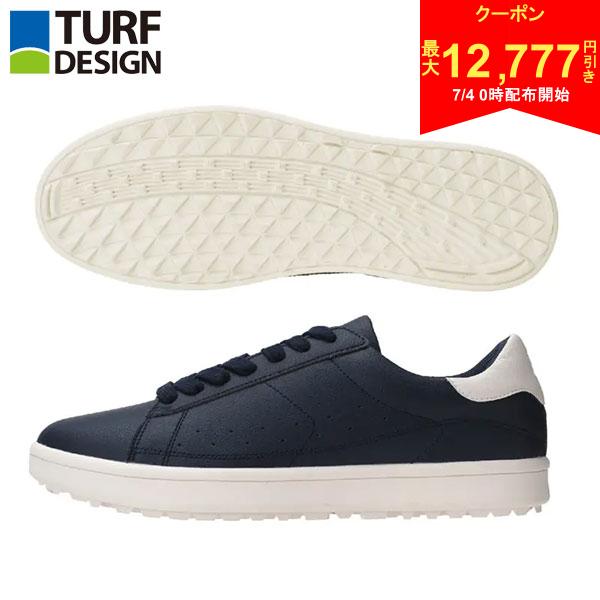 [Starts at 00:00 on the 4th! Up to ¥12,777 off coupon!][Free Shipping] Turf Design TDSH-2275 Spikeless Golf Shoes Navy (NV)