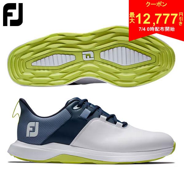 [Starting at 00:00 on the 4th! Up to ¥12,777 off coupon!] FootJoy 56920 ProLite Lace Spikeless Golf Shoes White x Navy