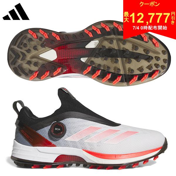 [Starts at 00:00 on the 4th! Up to ¥12,777 off coupon!][Free Shipping] adidas Adizero ZG25 Boa Spikeless Golf Shoes NLK60 Footwear White x Lucid Red x Core Black (IH9896)