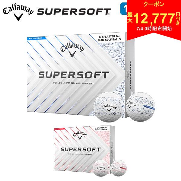 [Starts at 00:00 on the 4th! Up to 12,777 yen off coupon!][Free shipping] Callaway SUPERSOFT SPLATTER 360 Golf Balls 1 dozen/12 balls