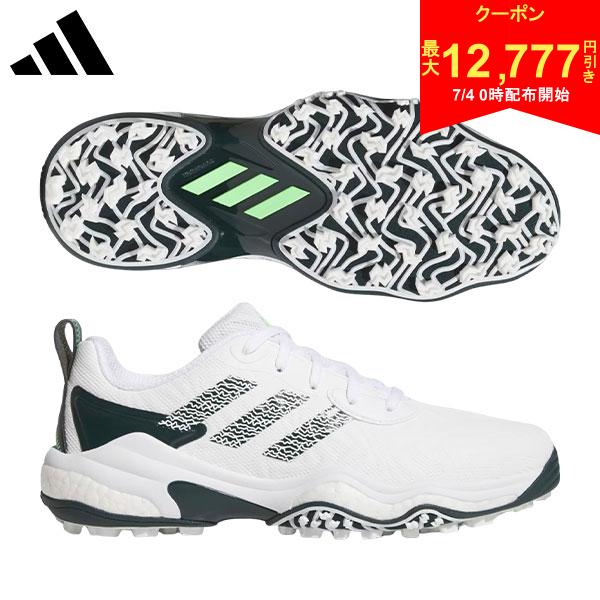 [Starting at 00:00 on the 4th! Up to ¥12,777 off coupon!] Adidas Codechaos 25 Spikeless Golf Shoes MDV41 Cloud White x Aurora Ivy x Lime Burst (JI4163)