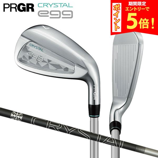 【期間限定！エントリーでポイント5倍】【レディース】プロギア クリスタルエッグ アイアンセット 4本組(7-P) クリスタル カーボンシャフト
