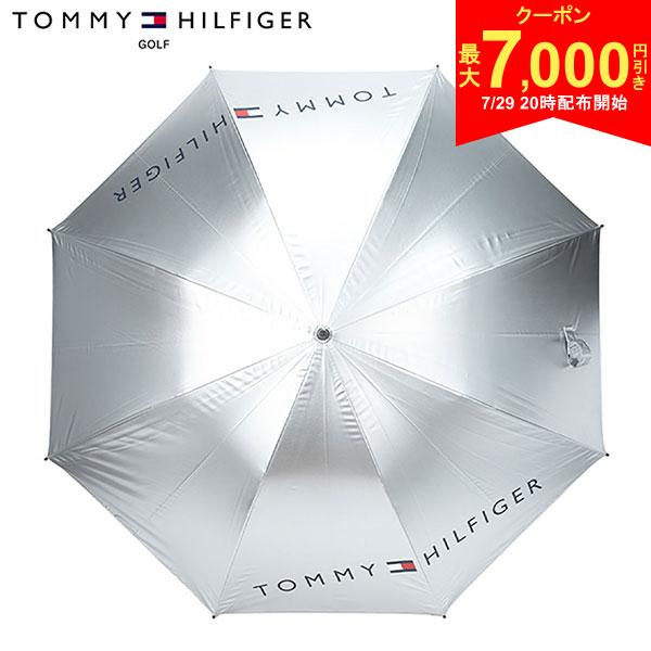 この商品の特徴即日出荷ベーシックなデザインの晴雨兼用の銀傘。突然の雨や真夏のゴルフに重宝するアイテムで、真夏のラウンド時には日陰効果が得られ、熱中症対策にもおすすめです。機能性とデザイン性を兼ね備えたアイテムです。手動開閉タイプ。スペック素材ポリエステル100%サイズ(cm)傘全長：84傘親骨：65重量(g)約360カラーシルバー(82)備考傘タイプ：UV加工遮光率：99%以上原産国中国発売日：2025年TOMMY HILFIGER 傘 パラソル 暑さ対策