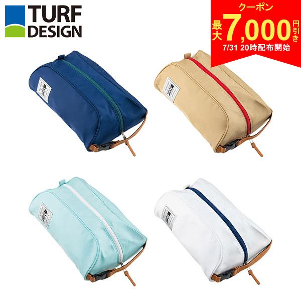 この商品の特徴取り寄せ商品につきましては、通常3-6営業日での出荷が目安となります。仕入れ先の在庫状況により変動致しますので確認後メールにて納期回答させて頂きます。ネイビー×グリーンベージュ×レッドグリーン×ホワイトホワイト×ネイビー高さのあるシューズも入るシンプルなシューズケース。持ち手にはパーツが付いておりキャディバッグなどに取り付けられる。スペック素材ナイロン,PUサイズH12×W34×D24cmカラーネイビー×グリーンベージュ×レッドグリーン×ホワイトホワイト×ネイビー生産国中国発売日：2026年TURF DESIGN