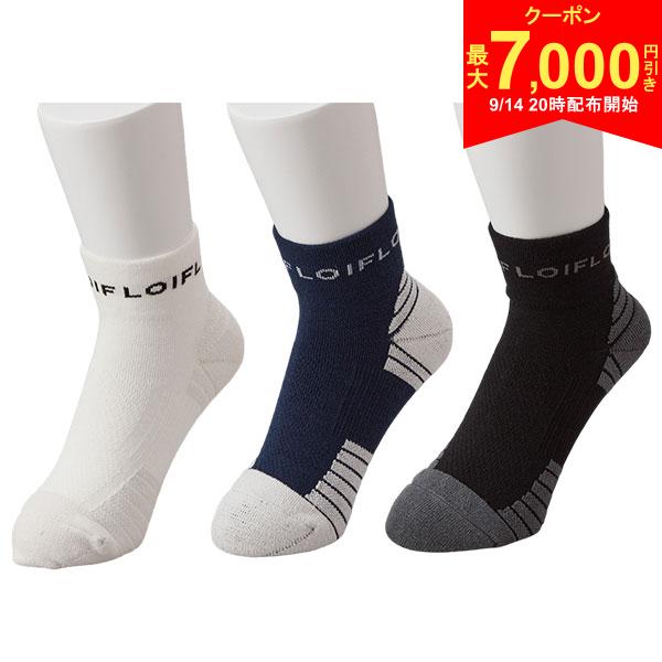 この商品の特徴即日出荷ホワイトネイビー●『ピタッと、ズレない。』そして足全体のズレるを無くすグリップソックス。●一般的なシリコンプリントではなく、特殊な機能性編地『モリグリップ』を採用。マイクロファイバーの滑りにくい特性を最大限発揮させた機能性編地です。足との接地面にはパイル構造の生地。シューズとの接地面には凹凸構造の生地。●つま先を一般的なものよりも大きくすることで、窮屈感を無くし快適になる。●甲側に伸びにくいメッシュを採用することで、土踏まずの引き上げをして疲労感を軽減する。●ソールのボーダー形状により足への密着性を高めてズレを防止。また速乾性に優れた糸(Y字断面)を使用し肌にまとわりつく感覚を軽減。●一般的なソックスよりも耐久性が高く、ハードな使用にも耐えうる。●消臭機能ありスペック素材ポリエステル56％、綿28％、ナイロン14％、ポリウレタン2％サイズ23-25cm25-27cmカラーホワイト,ネイビー,ブラック機能吸水速乾,消臭発売日：2024年LOIF ゴルフウェア 靴下 GRIP SOCKS
