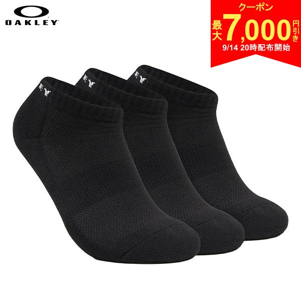 この商品の特徴即日出荷商品詳細3足セットのベーシックアンクル丈ソックス。足のバネとしての機能を果たす土踏まずアーチの形状を保持し、運動中のパフォーマンスをサポート。メッシュ状の編み込みにより通気性を持ち、足の蒸れを軽減。補強されたつま先、かかと部分。特徴Hydrolix吸湿性、発散性、速乾性に優れ、涼しくドライで快適な状態を保ちます。オークリー独自のO Hydrolixモイスチャーマネジメントシステムが、パフォーマンスをサポートします。スペック型番93251JP素材ポリエステル60%,コットン28%,ポリウレタン12%サイズ(cm)25-27,27-29カラーJet Black(01K)＊商品ページをご覧頂いた際にパソコン・モバイル端末のディスプレイ環境によって、商品の色味が実物とは異なって見える場合がございますので、予めご了承下さい。OAKLEY
