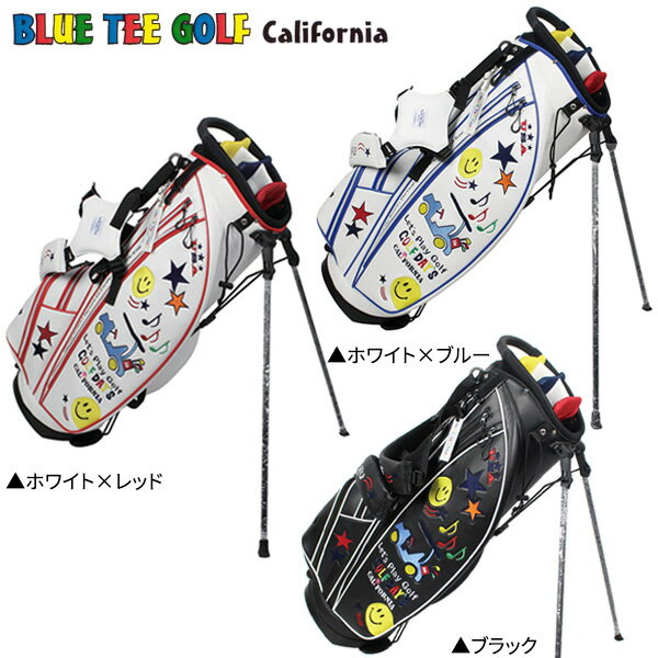 ブルーティー ゴルフ スマイル&カート BTG-CB008 スタンド キャディバッグ BlueTee Golf ゴルフバッグ カリフォルニア