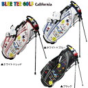 ブルーティー ゴルフ スマイル&カート BTG-CB008 スタンド キャディバッグ BlueTee Golf ゴルフバッグ カリフォルニア