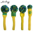【送料無料】ジャンクレイグ ゴルフ ハンドメイド フェアウェイウッド用 ユーティリティー用 ヘッドカバー Yellow/Kelly/Indigo