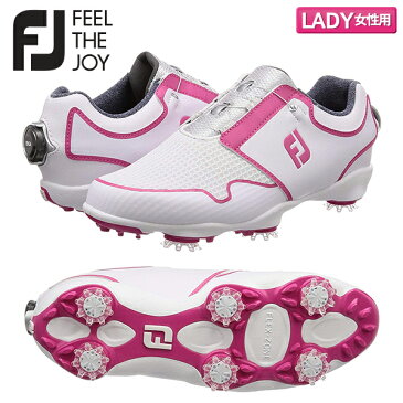 【レディース】 フットジョイ ゴルフ FJ スポーツ TF ボア 96209 ゴルフシューズ ホワイト×ピンク FootJoy WT×PI【フットジョイ】【ゴルフシューズ】