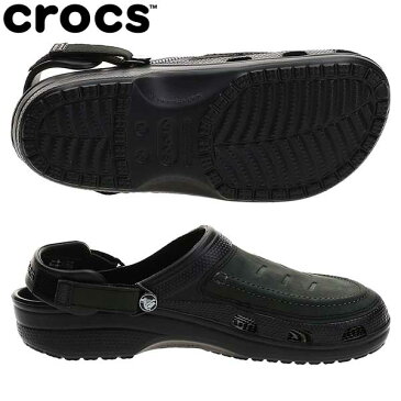【送料無料】 クロックス ユーコン ウ゛ィスタ クロッグ メン 205177 サンダル ブラック×ブラック crocs