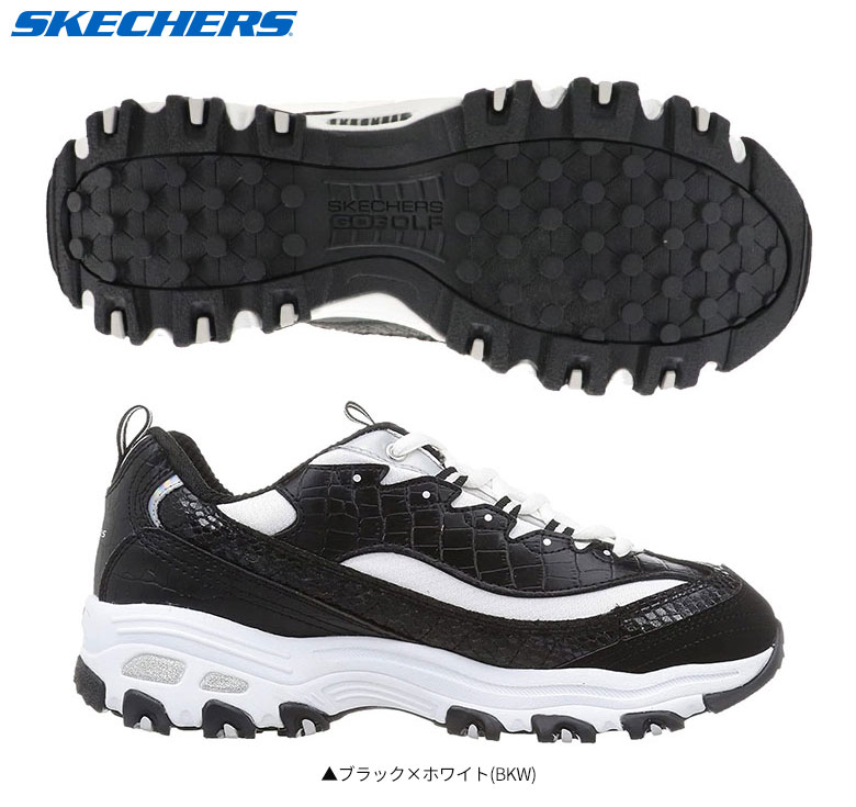 【レディース】スケッチャーズ ゴルフ 123998 スパイクレス ゴルフシューズ ブラック×ホワイト(BKW) SKECHERS