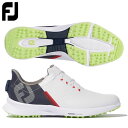 【送料無料】フットジョイ 53095 フューエル ボア アスレティック ゴルフシューズ ホワイト×ネイビー FOOTJOY FUEL