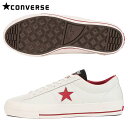 【送料無料/在庫一掃】コンバース ワンスター 33500202 スパイクレス ゴルフシューズ ホワイト×レッド CONVERSE ONE STAR GF【あす楽対応】