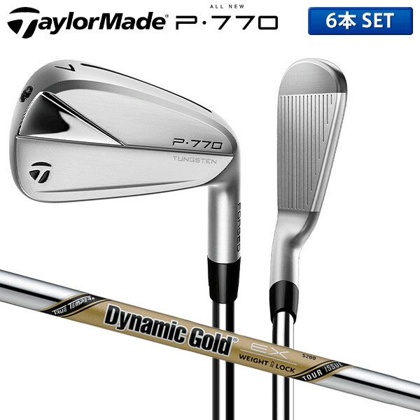 テーラーメイド ゴルフ NEW P770 アイアンセット 6本組 (5-P) ダイナミックゴールド EX ツアーイシュー スチール taylormade P-770