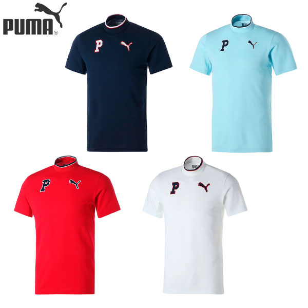 プーマ 【送料無料/クリアランス】プーマ ゴルフ 622421 リブ襟 半袖 モックネック シャツ ゴルフウェア PUMA【あす楽対応】