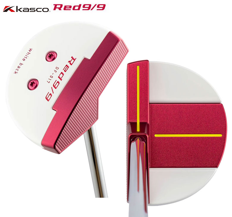 【20日20時開始!最大9,000円引きクーポン！】キャスコ Red9/9 DELTA-FACE DF-017 丸マレット パター スチールシャフト