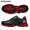 ブリヂストン ゼロ スパイク バイター ツアー SH2401 スパイクレス ゴルフシューズ ブラック×レッド(BR) BRIDGESTONE BOA
