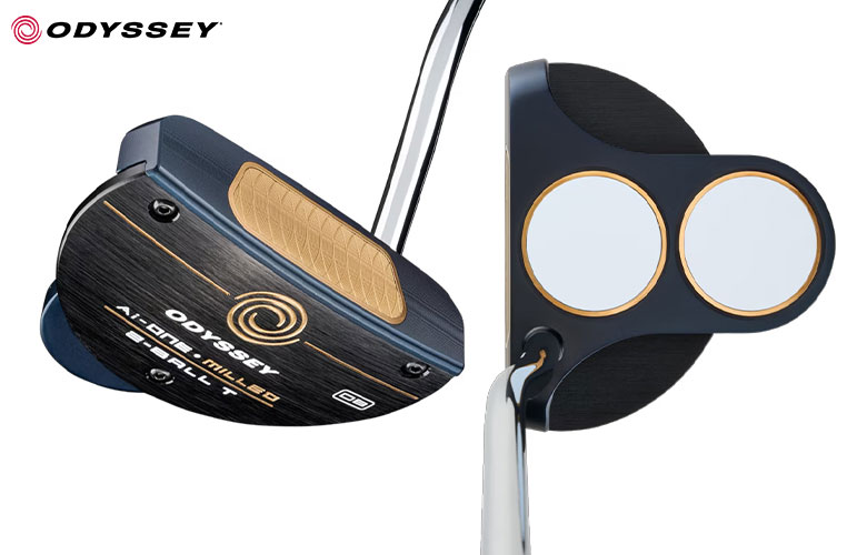【数量限定】オデッセイ Ai-ONE MILLED 2-BALL T DB パター STROKE LAB 90 スチールシャフト