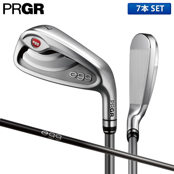 プロギア ニューエッグ アイアンセット 7本組(7-P,A,AS,S) egg専用カーボンシャフト