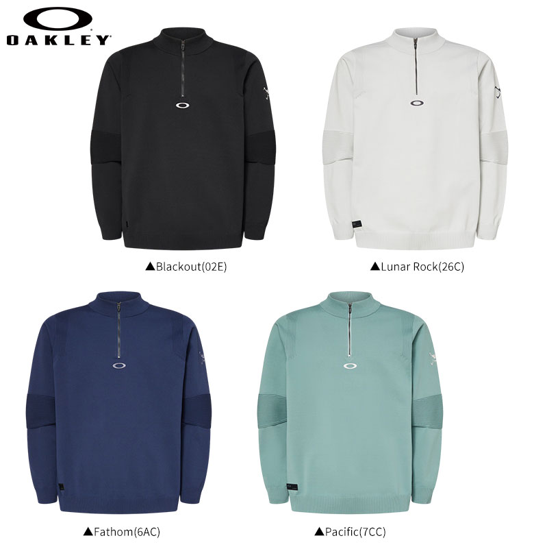 【14日20時開始!最大7,000円引きクーポン！】【送料無料】オークリー FOA408269 スカル モックネック 長袖 ハーフジップ セーター