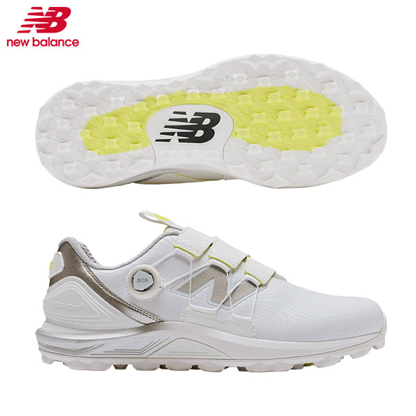 ニューバランスゴルフ フレッシュフォーム X2500 V5 SL ボア UG2500X スパイクレス ゴルフシューズ ホワイト