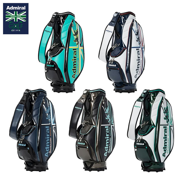 ｜カート ｜5分割 ｜9型 ｜合成皮革この商品の特徴即日出荷フードカバーが見つからないなどキャディバッグのよくある質問ネームプレートの刻印についてグリーン(60)トリコロール(90)ネイビー(30)ブラック(10)ホワイト(00)ユニオンクロスとランパントをあしらったスモデル。ソフトな合皮とエナメル生地を組み合わせた、スポーティーなデザイン。成型ハンドル採用で持ち運びやすい設計。フルオープンポケットなど、細かい収納を多数備え、小物などが整理しやすい構造。スペック素材合成皮革(PU)サイズ口径:9.0型/クラブ対応長さ:46インチ/重量:3.8kgクラブ収納数:14本カラーグリーン(60)トリコロール(90)ネイビー(30)ブラック(10)ホワイト(00)口枠5分割原産国中国※本表示は実寸となります。発売日：2026年Admiral ゴルフバッグ