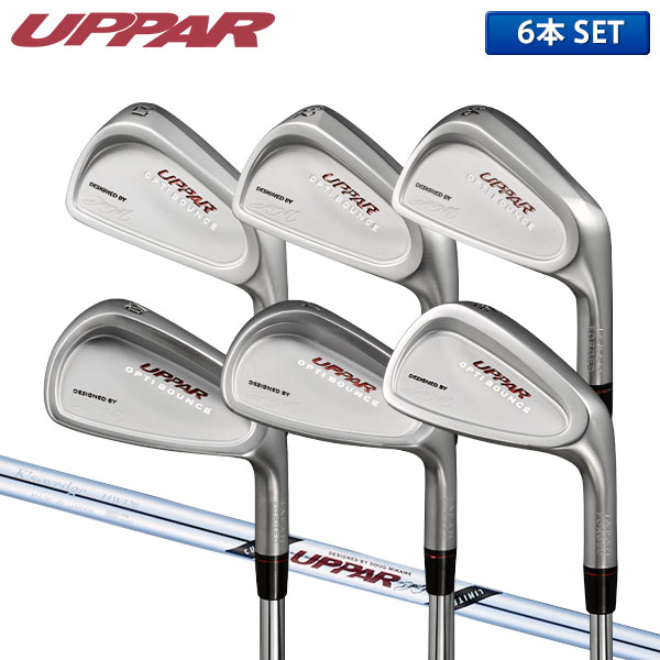 Rakuten - 【日本人に適したヘッド設計】UPPAR アイアンセット 6本組(5-P) 島田シャフト K's スチールシャフト ダグ三瓶監修 アッパーアイアン