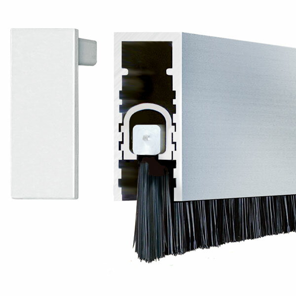 フロアーリック店舗ドア用・ビルドインタイプ　シルバー　(下框用気密材)　FL-BKシリーズ