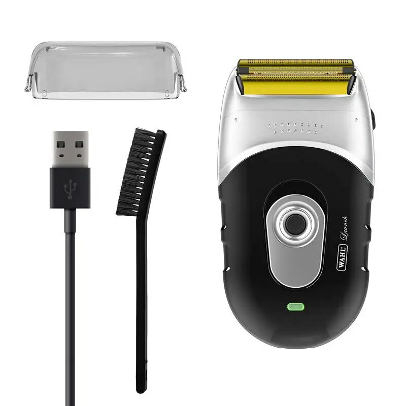 WAHL ローンチ・シェーバー（充電式）シェービング フェード スキンフェード ぼかし ネックライン 眉 髭 ヒゲ もみあげ 顔剃り 散髪 カット 自宅 セルフ ハイパワー パワフル プロ仕様 プロ用 業務用 美容室 理容室 理美容 床屋 バーバー サロン 美容専売 ウォール