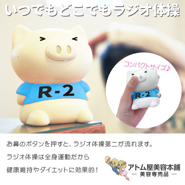 体操ブーブー 第2 V1（ラジオ体操 第2）R-2 タイソーブーブー 全身運動 健康維持 ダイエット インテリア おしゃれ かわいい 可愛い たいそうぶーぶー ハシートップイン Hashy Top-in 単四電池使用のサムネイル