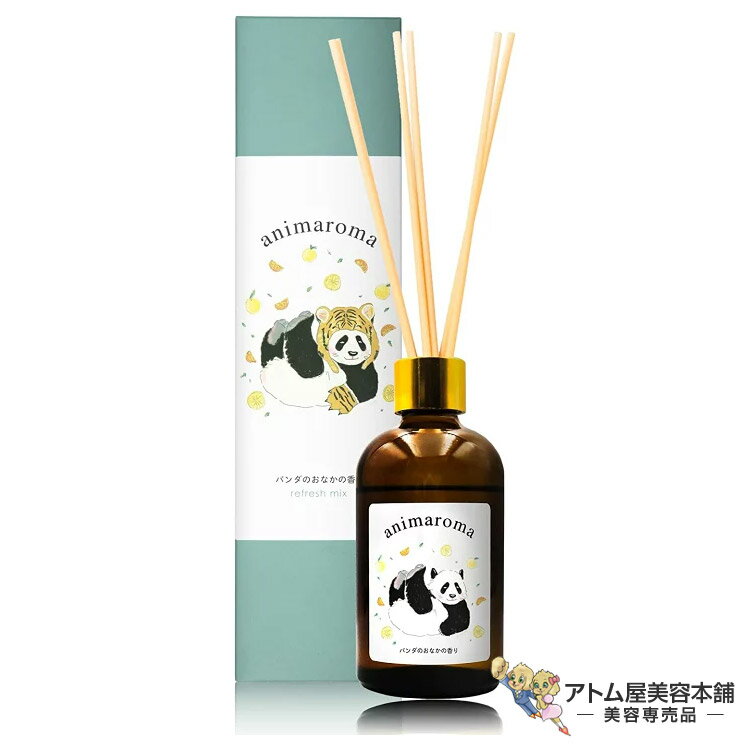 THE M（ザ・エム）animaroma アニマロマ リードディフューザー 100ml パンダ（リフレッシュミックス）..