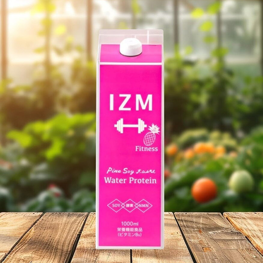 送料無料！IZM WATER PROTEIN（イズム ウォーター プロテイン）1000ml 液体タイプのソイプロテイン 栄養機能食品ハイブリッドドリンク ソイプロテイン 美容 健康 ダイエット ボディメイク サポート ケア 筋トレ 筋肉 NMN 酵素 配合 IZMシリーズ ECO仕様 atomya-10005379 アトム屋美容本舗 〜美容専売品〜 サンプル画像2