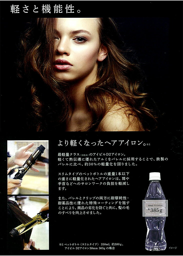 �����ӥ� �إ��������� D2 25mm �����󡿥�����ɡڥ����륢������ �ǥ�����ǥ����ץ쥤 D2�������� D2�إ��������� �إ����������� AIVIL D2 Digital Display Iron 25��