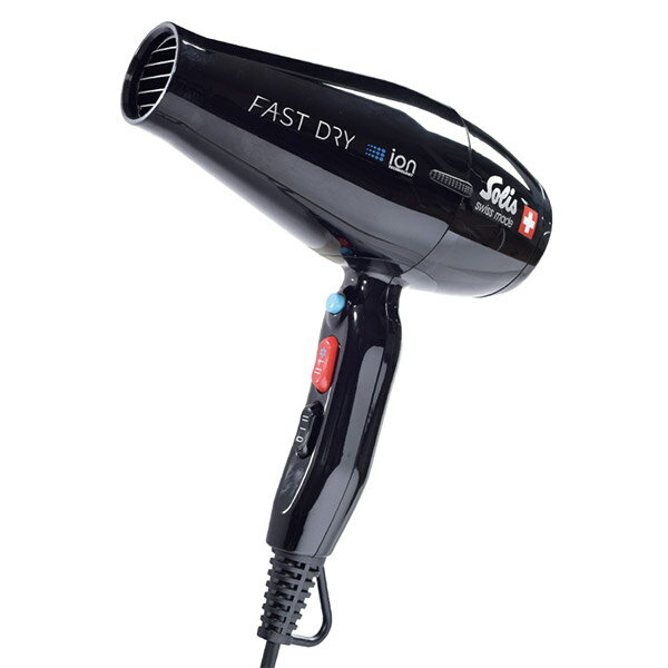 【送料無料！】ソリス ドライヤー ファーストドライ ブラック（SD381B）タイプ381シリーズ【Solis 381 軽量 業務用 サロン プロ仕様 プロ用 大風量 マイナスイオン プロフェッショナル ファストドライ FAST DRY】