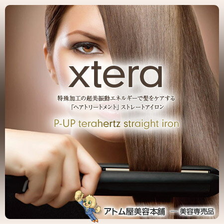 【送料無料！】エクステラ ピーアップ P-UP テラヘルツ ストレートアイロン 海外使用可能【ヘアアイロン ストレートヘアアイロン コテ 低温 時短 節電 プロ仕様 ヘアトリートメント ストレートヘア xtera】のサムネイル