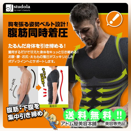 【定型外送料無料！】シックスパックマッスルインナー（ブラック/ホワイト M/Lサイズ）【加圧シャツ  ...