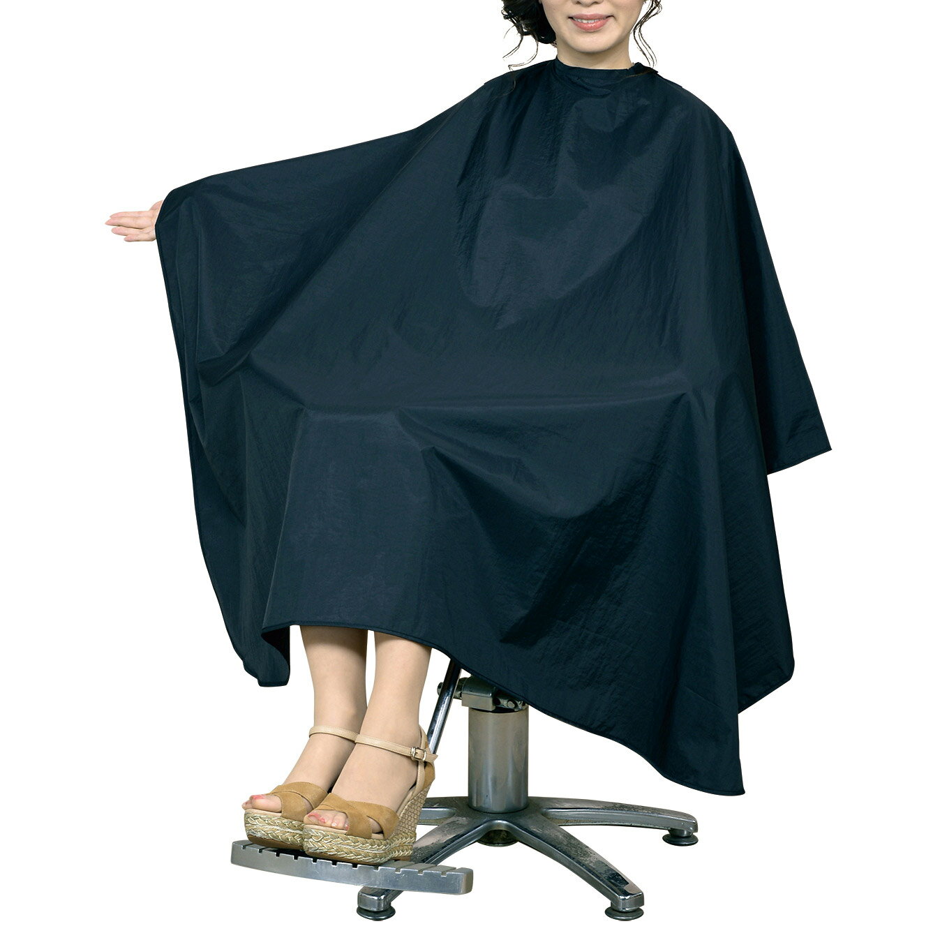 エクセル ワッシャー ヘアダイクロス No.4335 パーマ カラー シャンプー 防水加工 シワ加工 人気 袖なし刈布 袖なしクロス 広め 高級感 美容専売 サロン専売 美容室 理容室 床屋 バーバー サロン EXCEL
