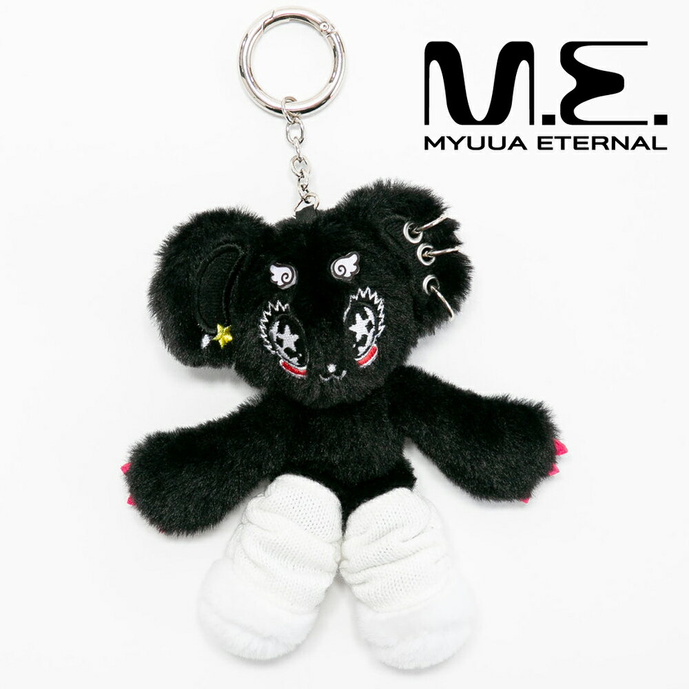 《NEW》メメるんKC BLACK ぬいぐるみ ふわふわ ルーズソックス キーチャーム キーホルダー 雑貨 可愛い オシャレ かわいい 人気 M.E.