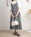 【店内最大30%OFF!15日23:59まで】レーヨンキャミOP+ペイズリーアラベスク柄天竺Tシャツアンサンブル レディース レビュー特典あり