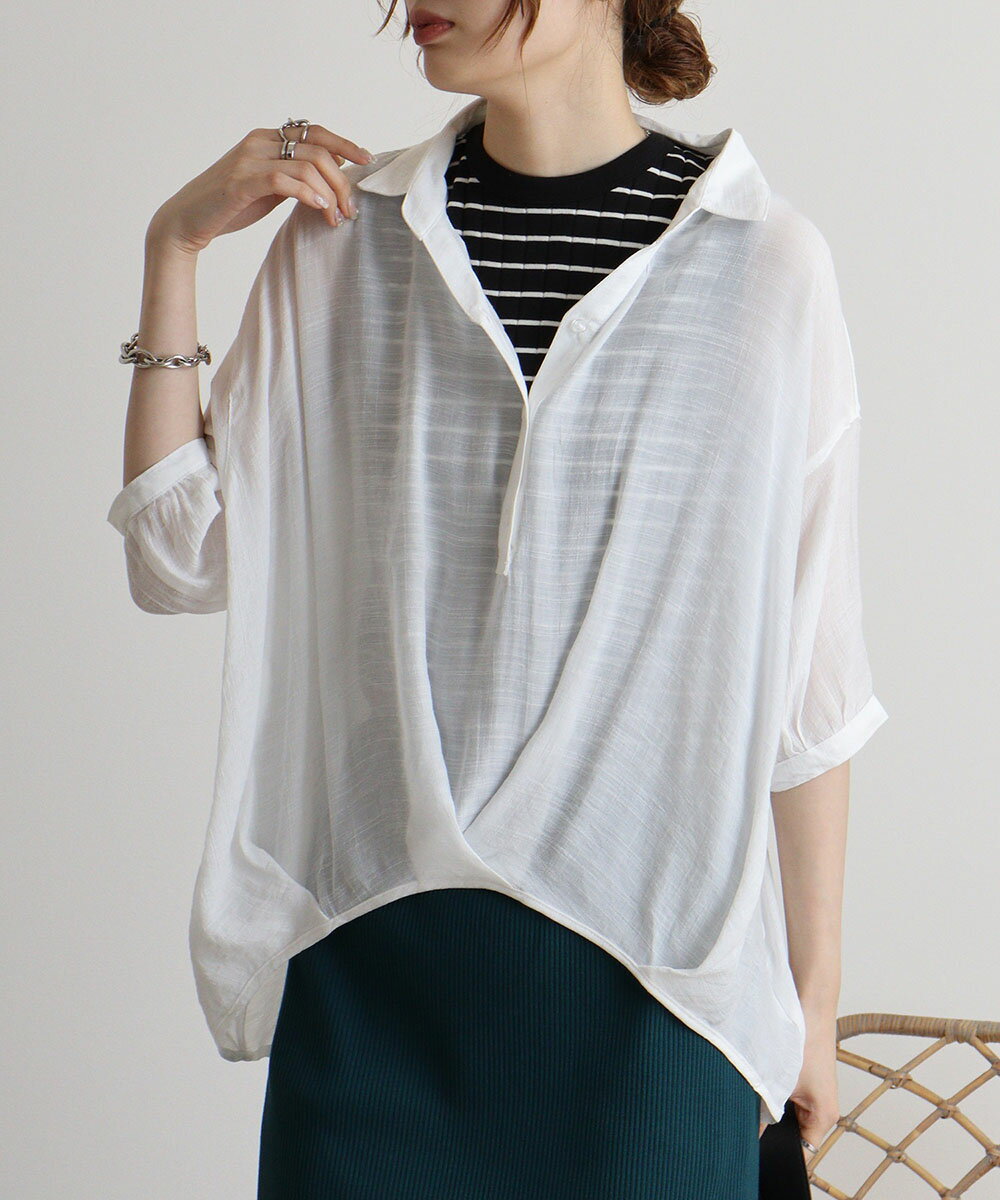 スラブ前タックシャツ レビュー特典あり