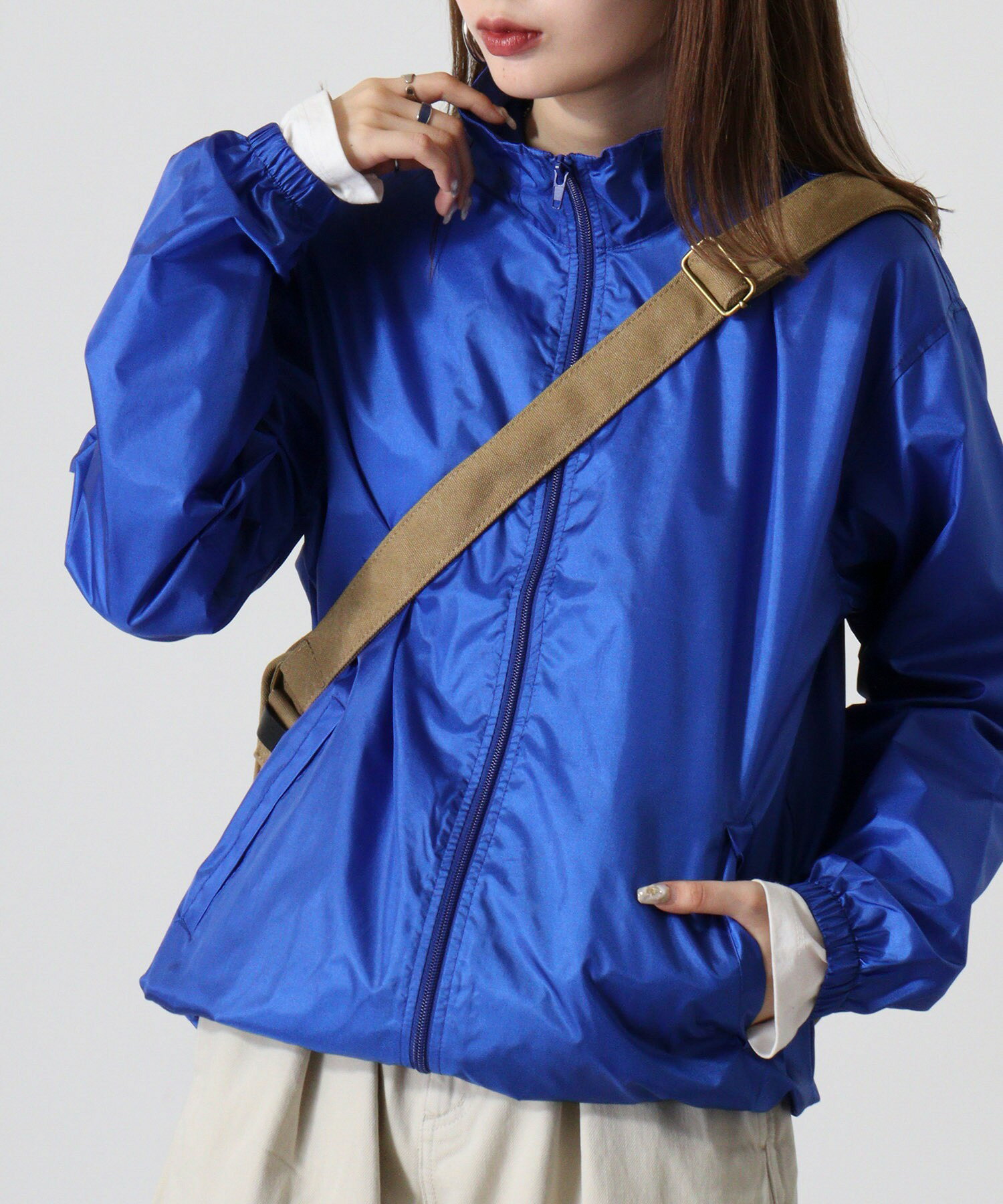 ベーシック ブルゾン ナイロン ジャンパー ジャケット 軽量 冬 レディース レビュー特典あり