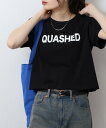 【最大35%OFF!7/8 23:59まで】ショート丈裾フリンジオーバサイズシルエットロゴプリントTシャツ レディース レビュー特典あり