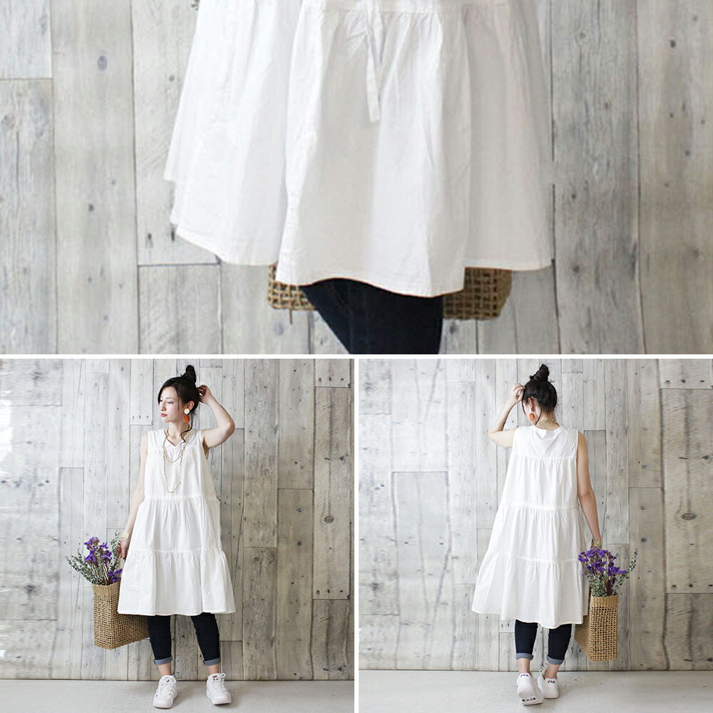 21特集 コットンティアードワンピース レディースファッション通販 M L Ll 3l 4l 5l 綿100 夏 上品 大きいサイズ カジュアル 楽ちん トップス ティアードワンピース フレア 大きめ 無地 2way ノースリvネック